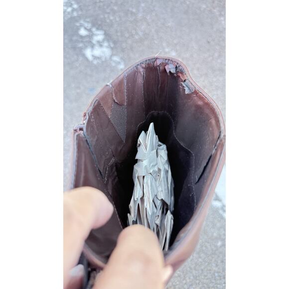 Ralph Lauren Brown Leather Riding Boots Buckle Equestrian Women's Size 6 - Picture 6 of 12